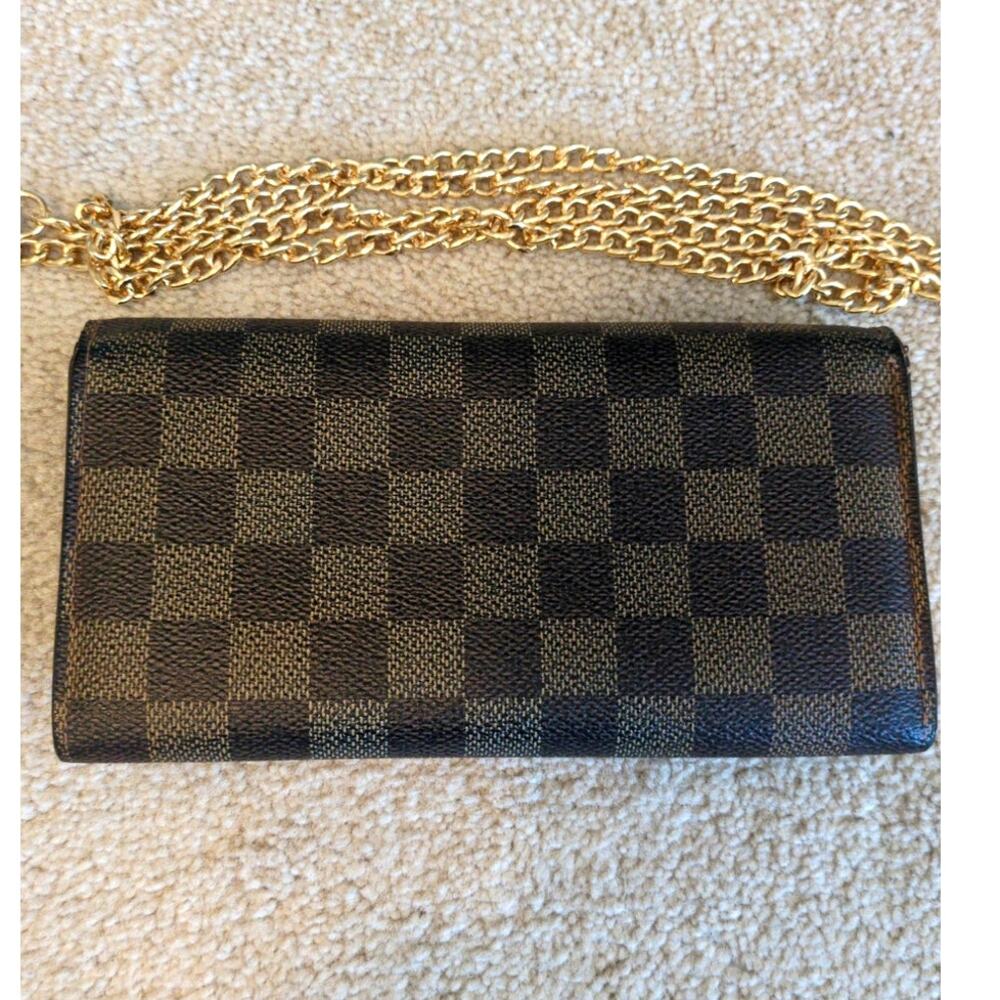Louis Vuitton Sarah Long Wallet in Damier Ebene - Picture 2 of 13